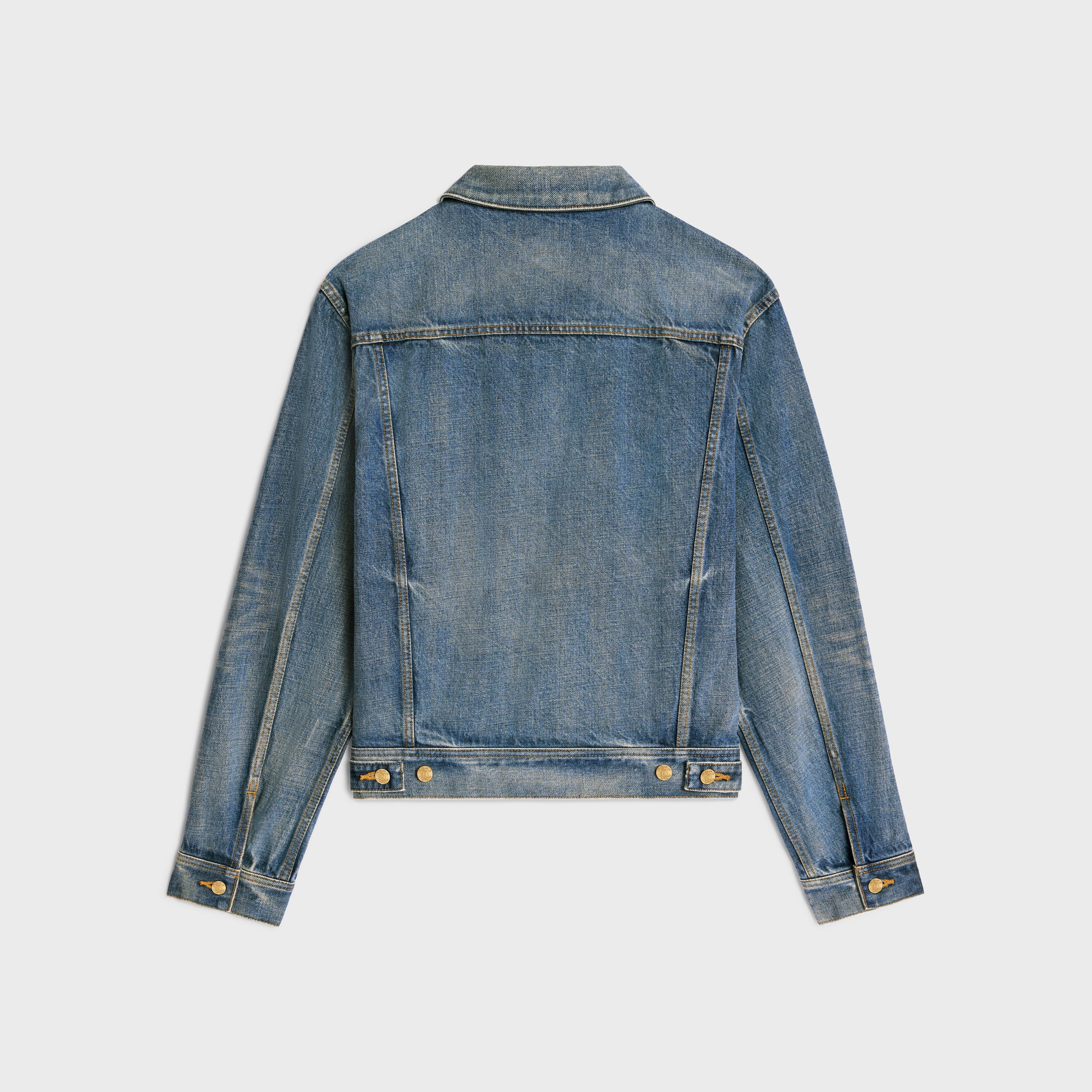 OVERSIZED TRUCKER JACKET IN UNION WASH DENIM - UNION WASH