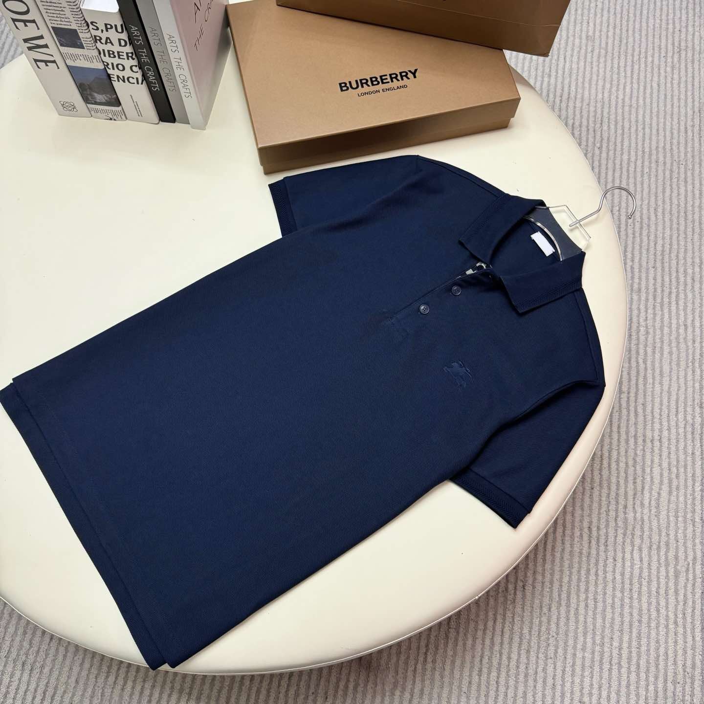 Cotton Polo Shirt - Navy