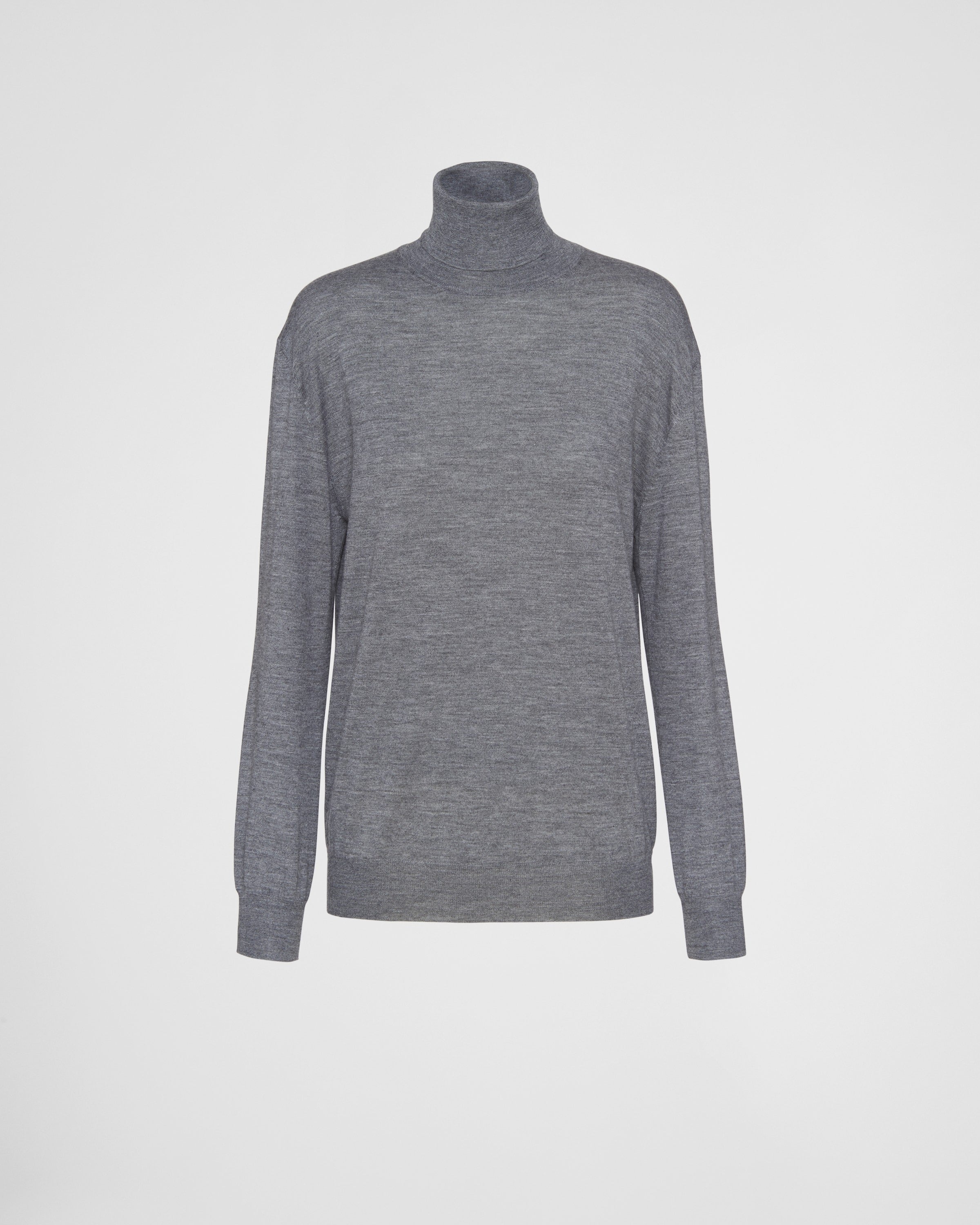 Cashmere and wool turtleneck sweater Slate Gray