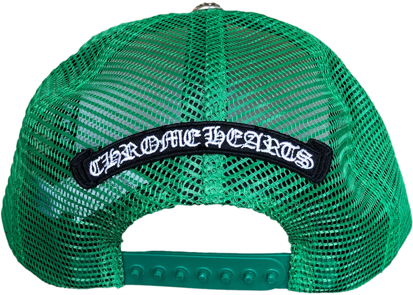 Chrome Hearts Matty Boy Sex Records Smiley Trucker Hat Green/Yellow