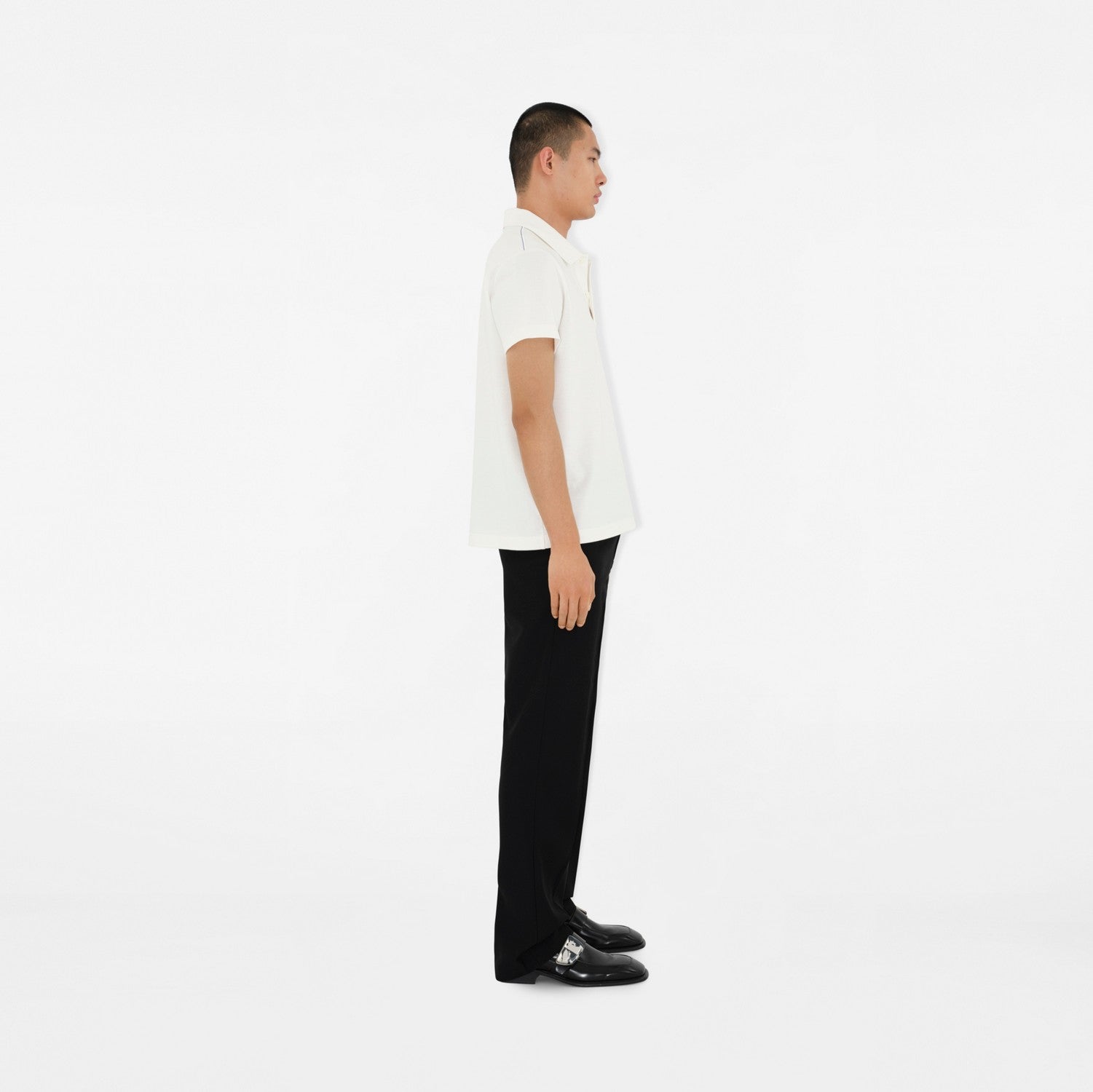 Cotton Polo Shirt - Salt