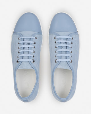 DBB1 LEATHER AND SUEDE SNEAKERS - CORNFLOWER