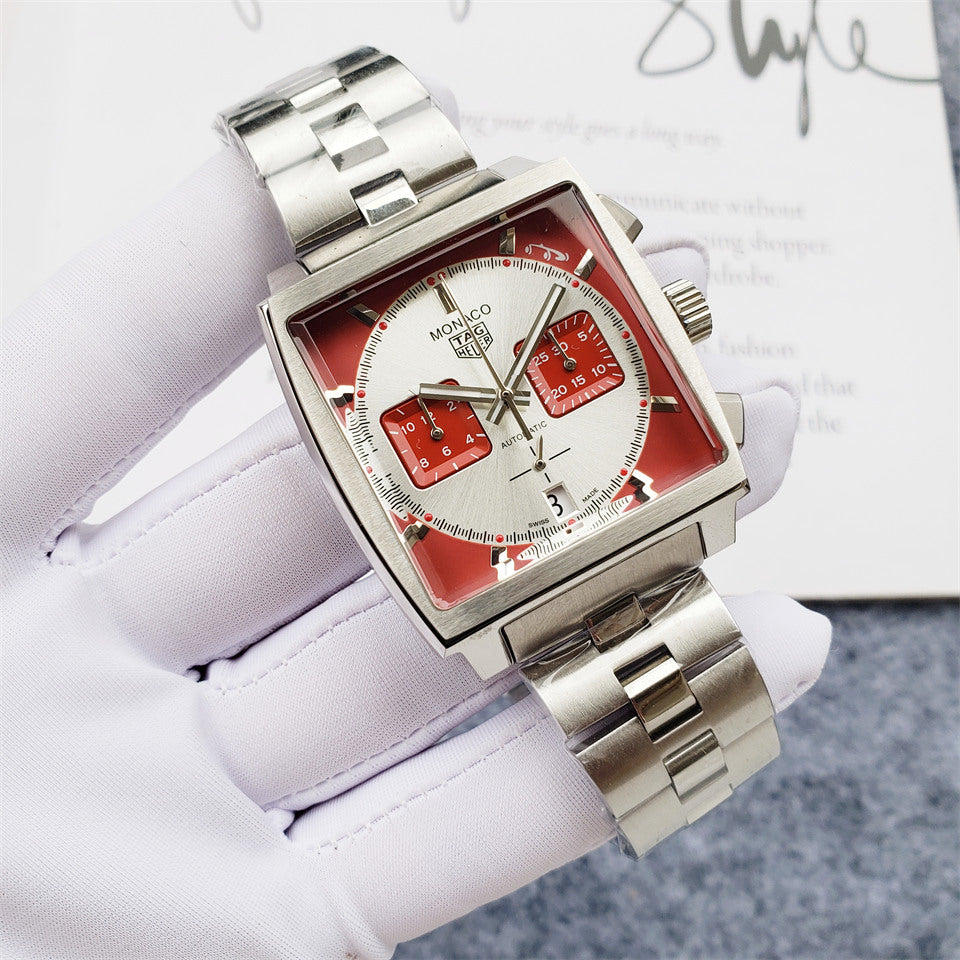 Tag Heuer Monaco 40mm Red Dial