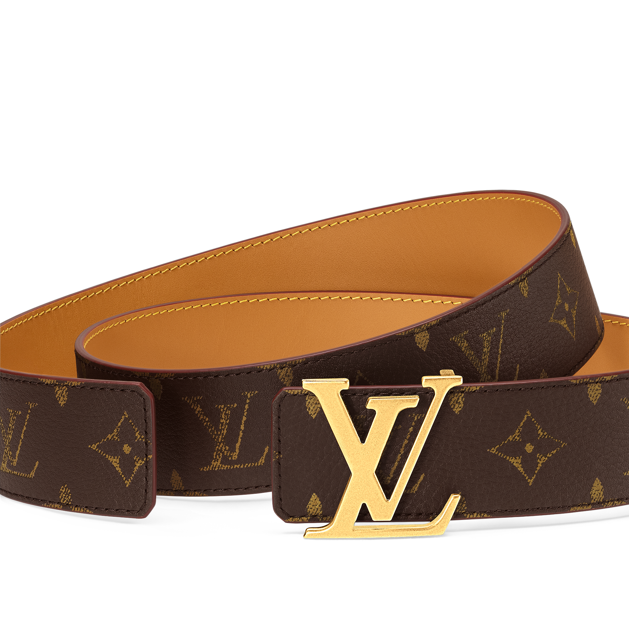 LV Initiales 40mm Reversible Belt SANS LIGNE ESTHETIQUE - Brown