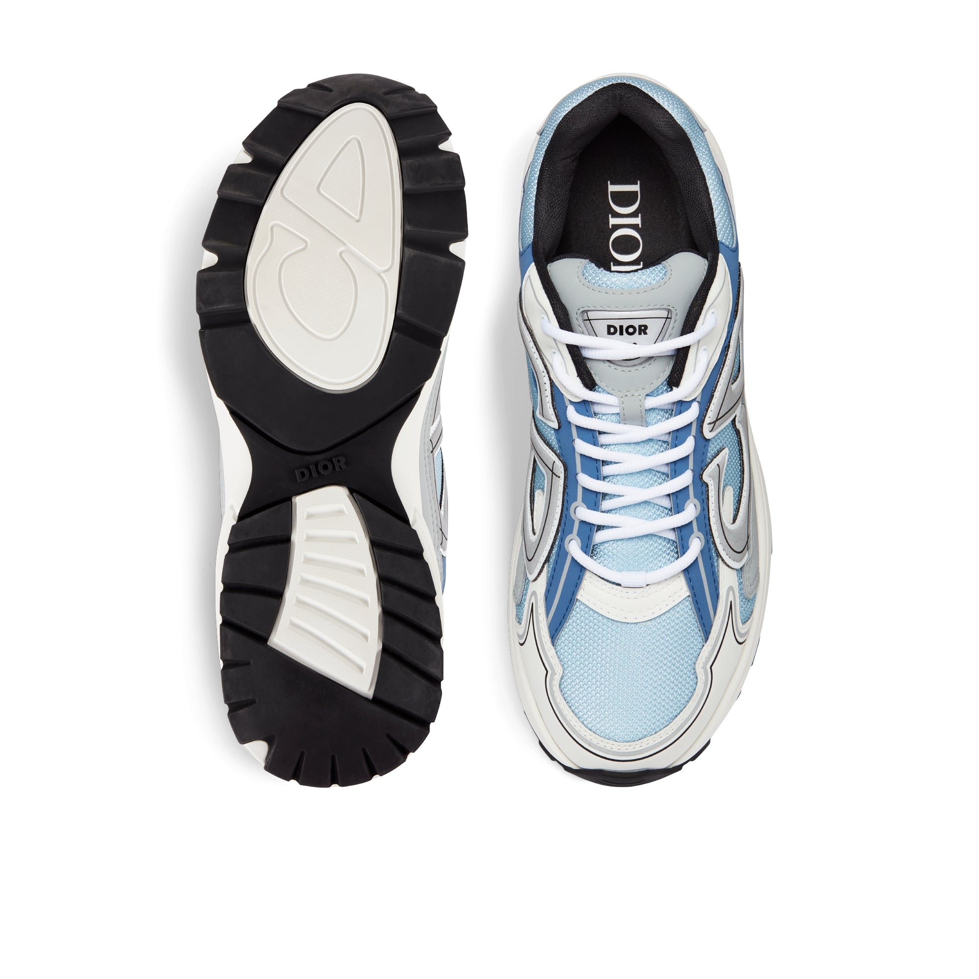 B30 Sneaker - Light Blue Mesh and Blue, Gray and White Technical Fabric