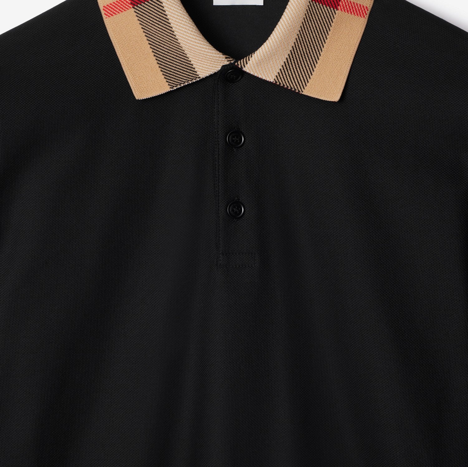 Cotton Polo Shirt - Black