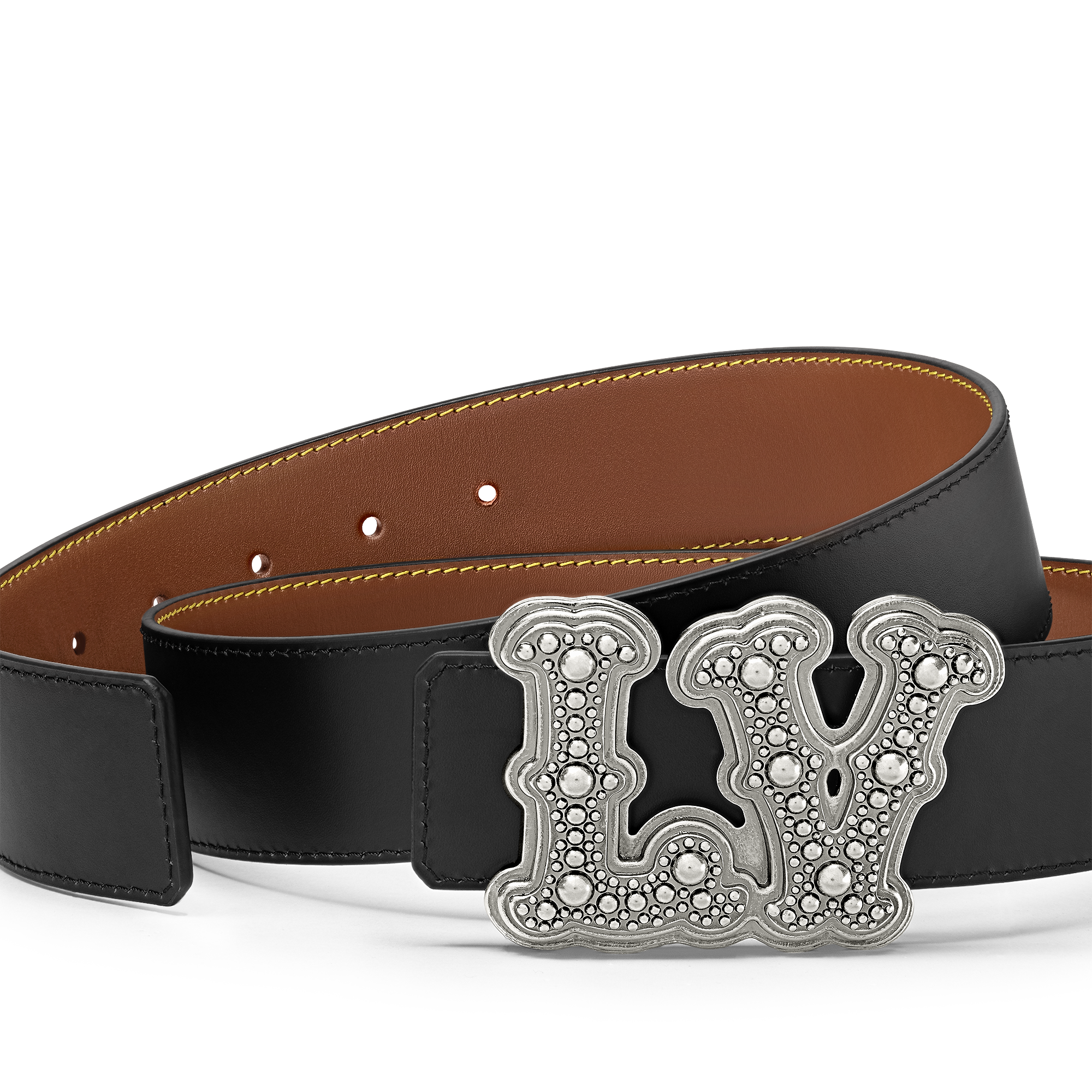 LV Ranch Studs 40mm Reversible Belt SANS LIGNE ESTHETIQUE