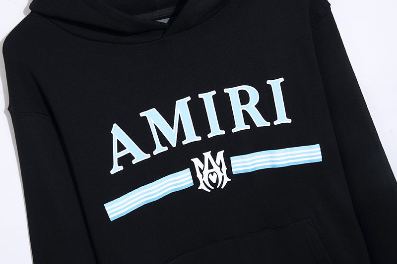 Amiri Blue Logo Hoodie