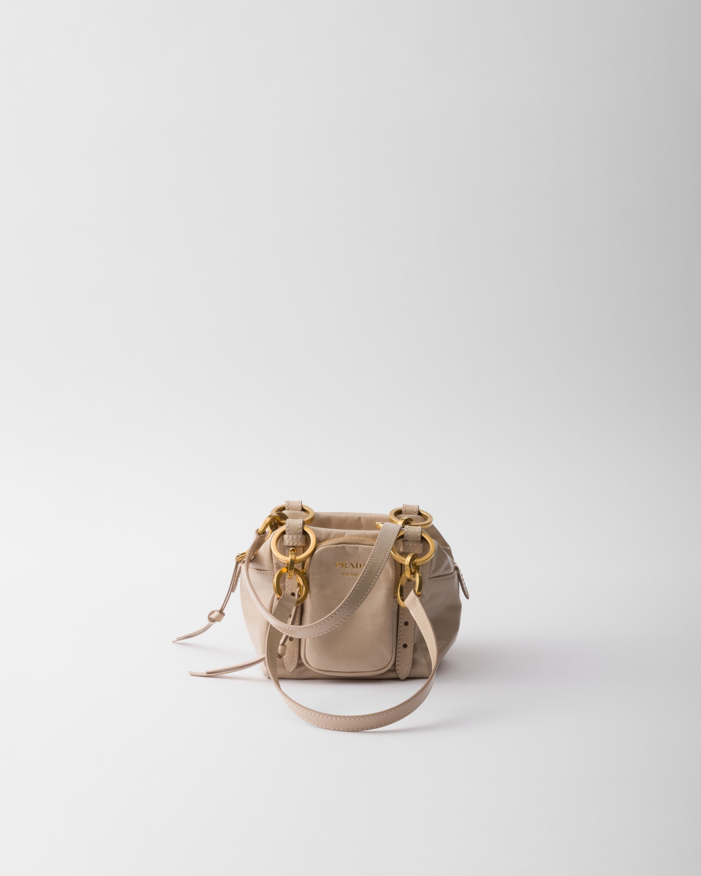 Prada Dangle leather top-handle mini-bag Powder Pink
