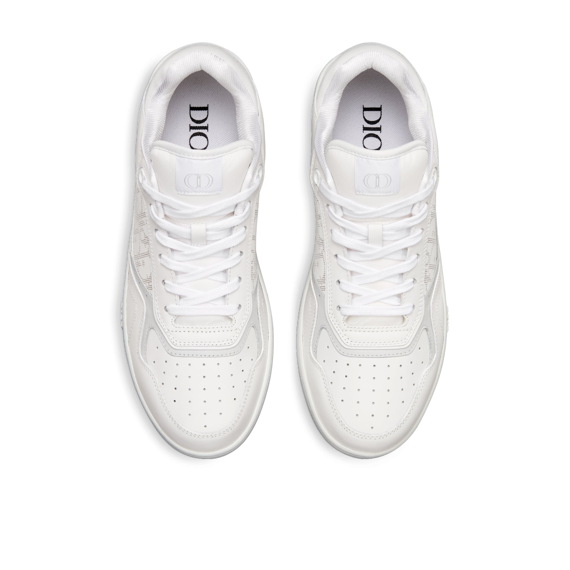 B27 Low-Top Sneaker - White Smooth Calfskin and Dior Oblique Galaxy Leather