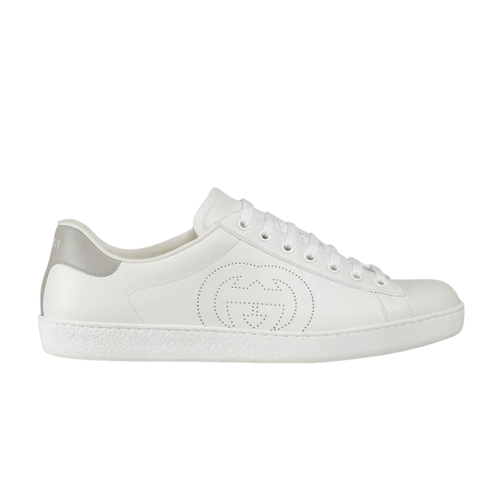 Gucci Ace Perforated Interlocking G White