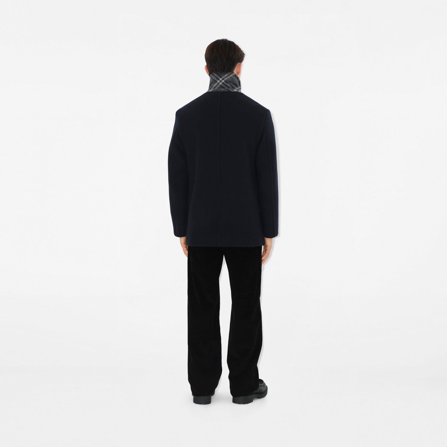 Wool Pea Coat - Navy