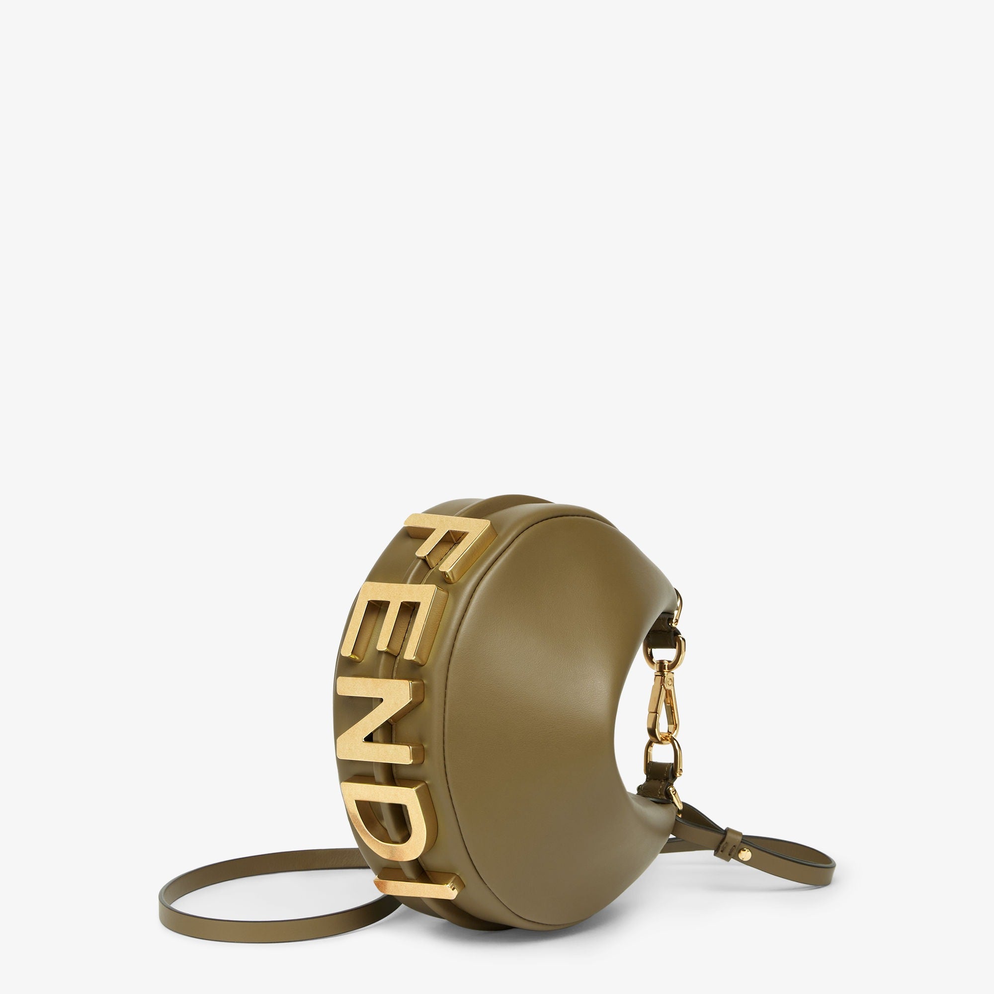 Fendigraphy Mini Green leather mini-bag