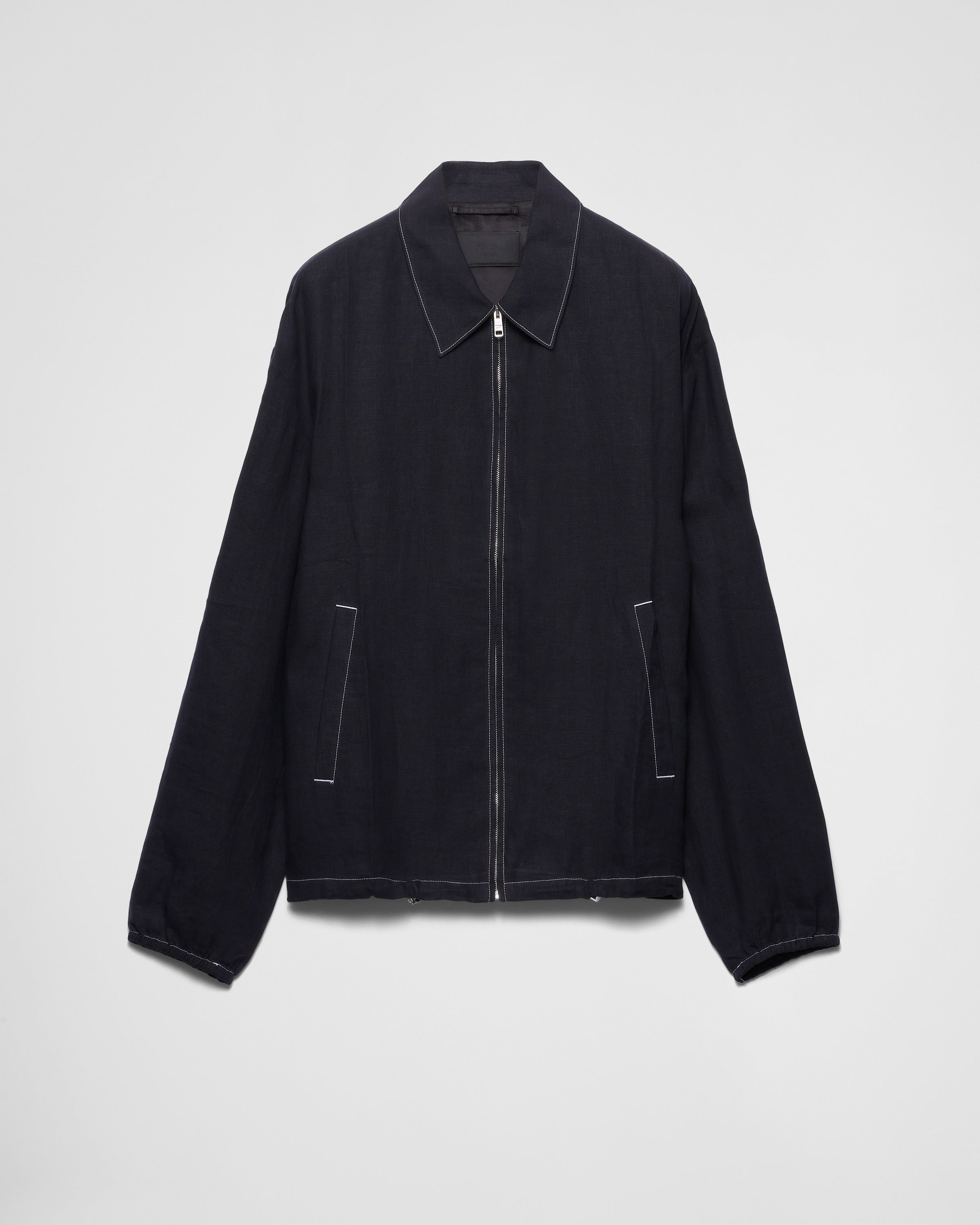 Cotton blouson jacket Black
