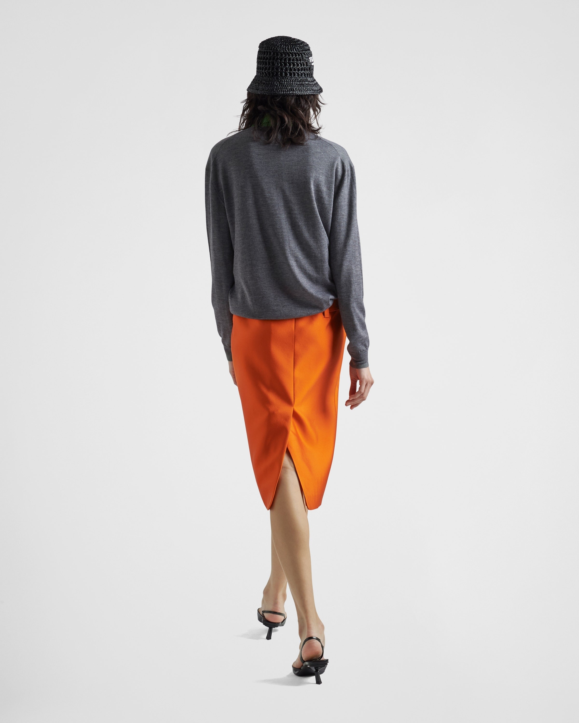 Cashmere V-neck sweater Slate Gray