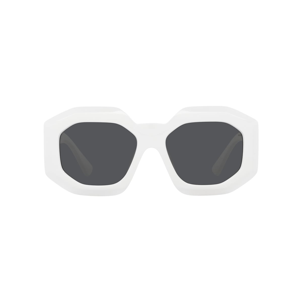 VERSACE VE4424U White - Women Luxury Sunglasses, Dark Grey Lens