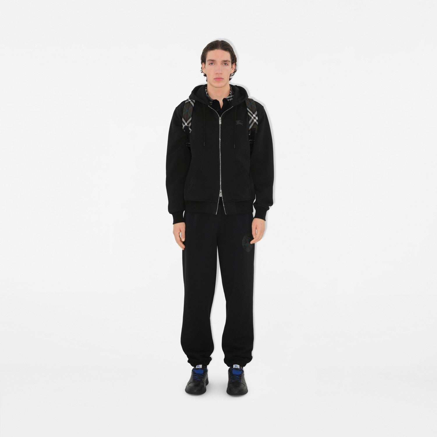 EKD Badge Cotton Zip Hoodie - Black