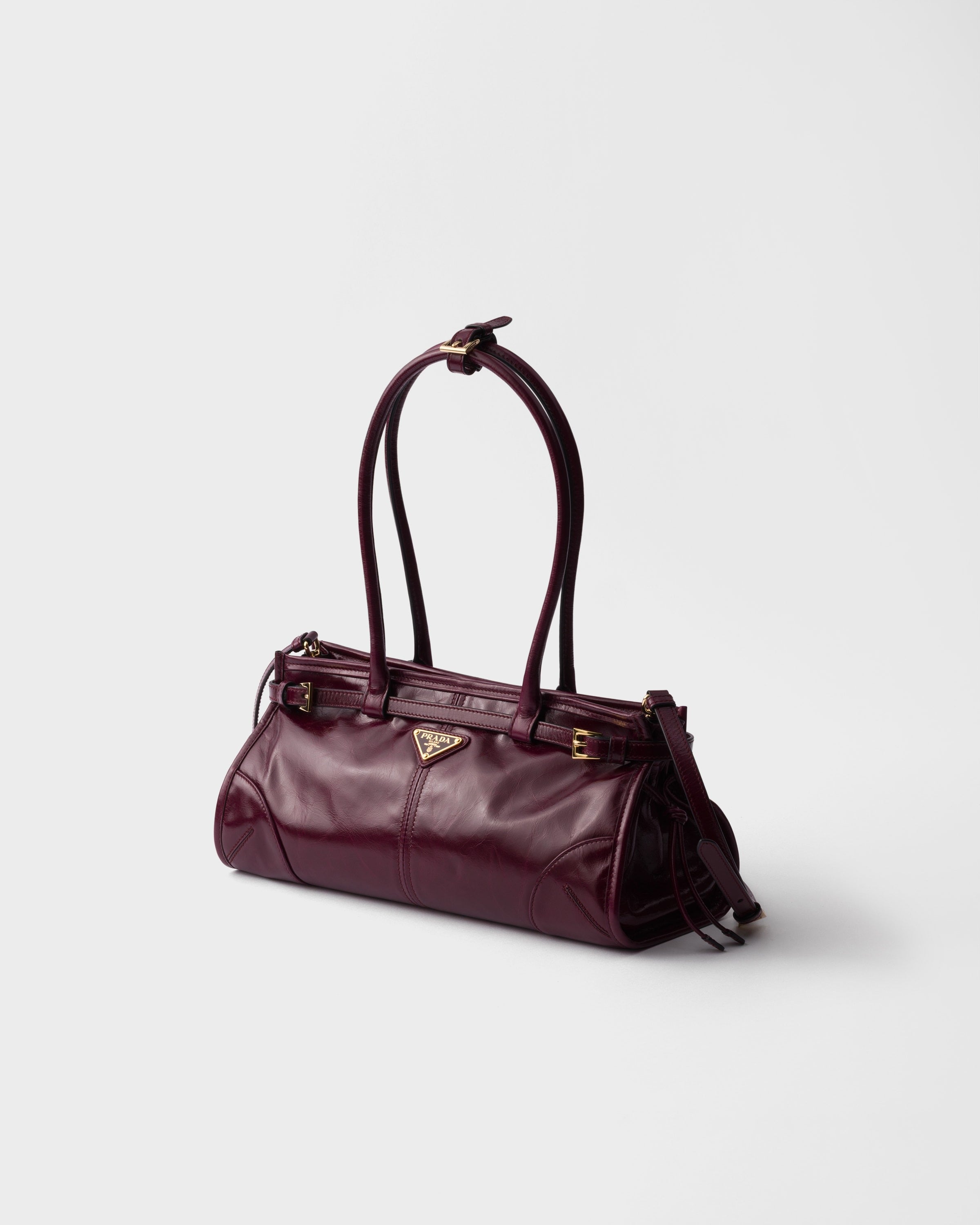 Prada Bonnie medium leather handbag Burgundy