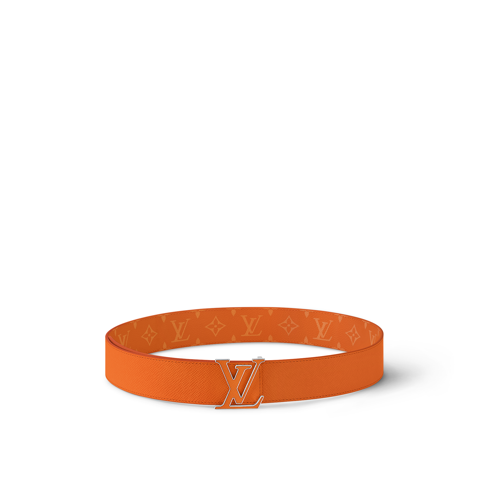 LV Initiales 40mm Reversible Belt Taigarama - Orange