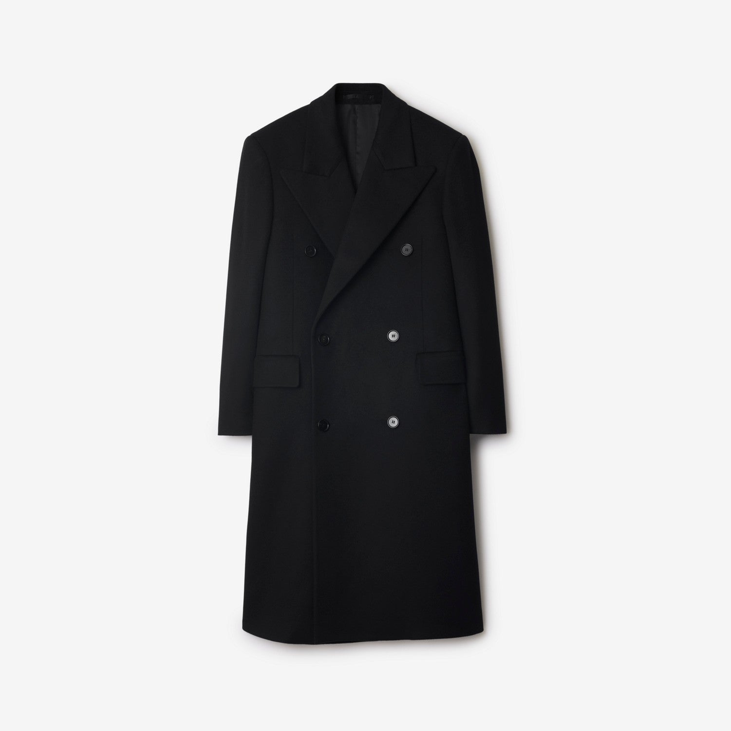 Cashmere Tailored Coat - Black