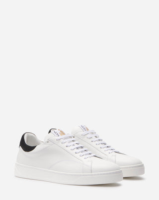 DDB0 LEATHER AND SUEDE SNEAKERS - WHITE/BLACK