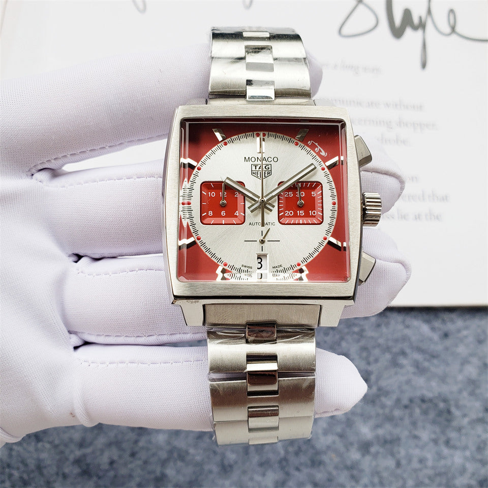 Tag Heuer Monaco 40mm Red Dial