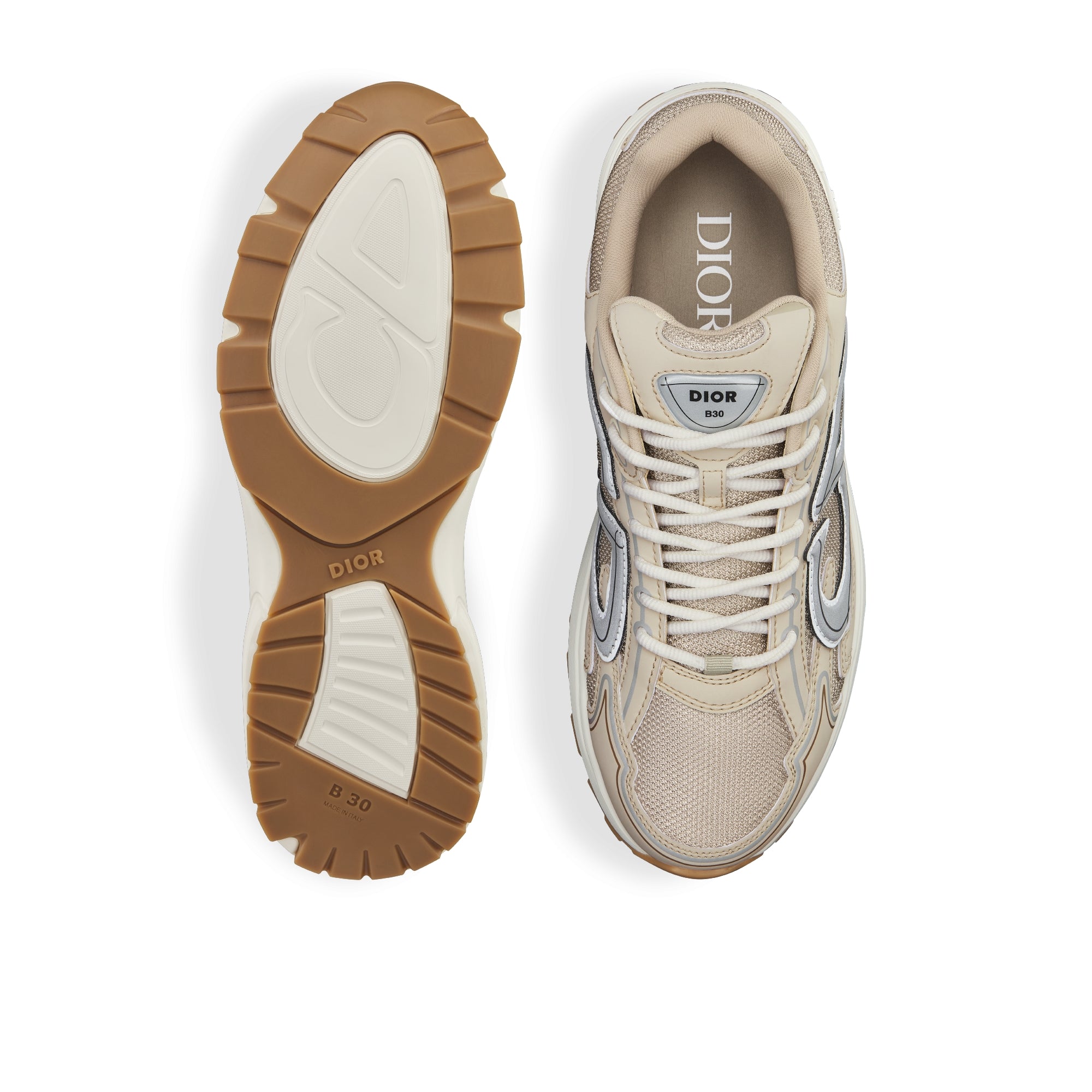 B30 Sneaker - Cream Mesh and Technical Fabric