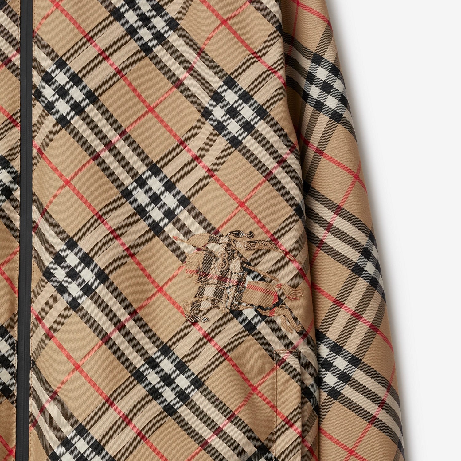 Reversible Check Jacket - Sand