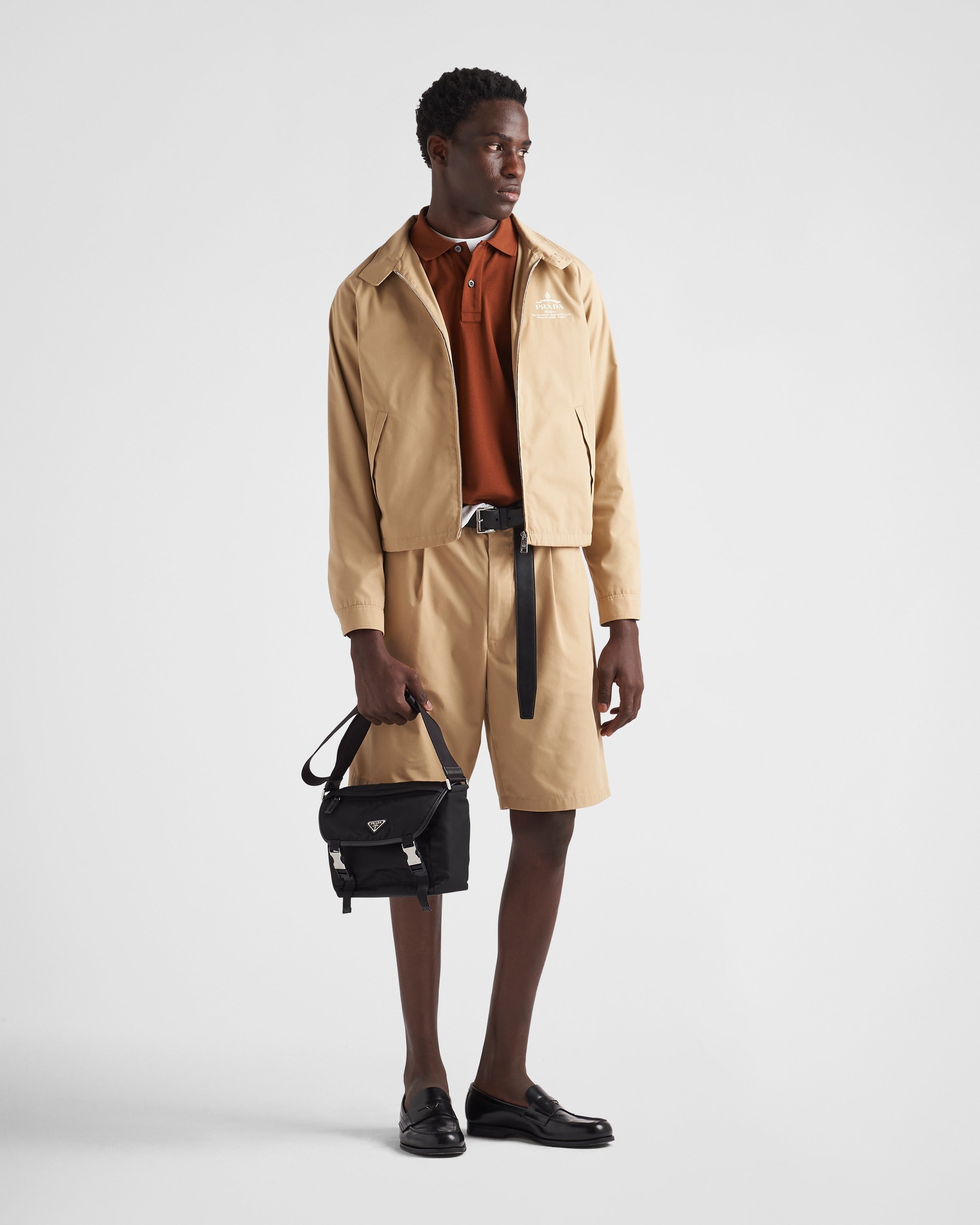 Cotton blend jacket Desert Beige