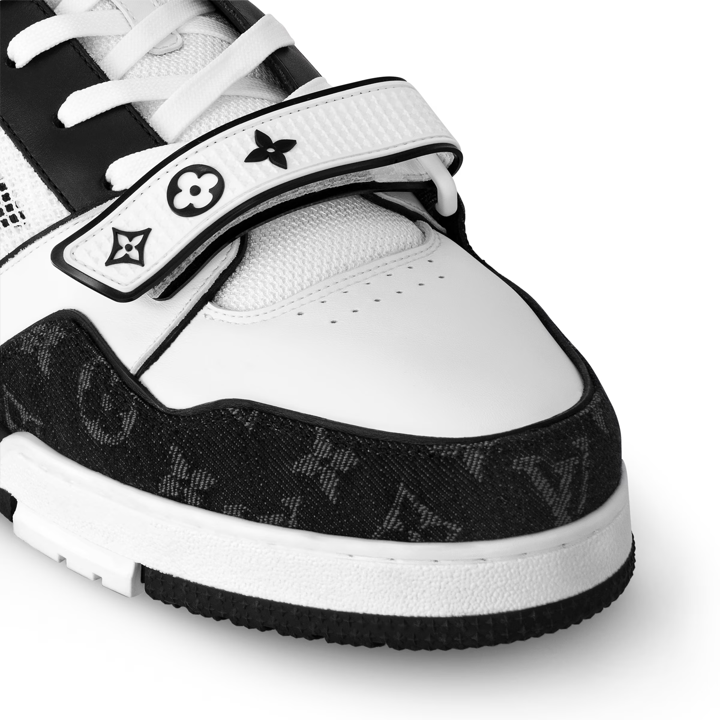 LV Trainer Sneaker Velcro Stap Black