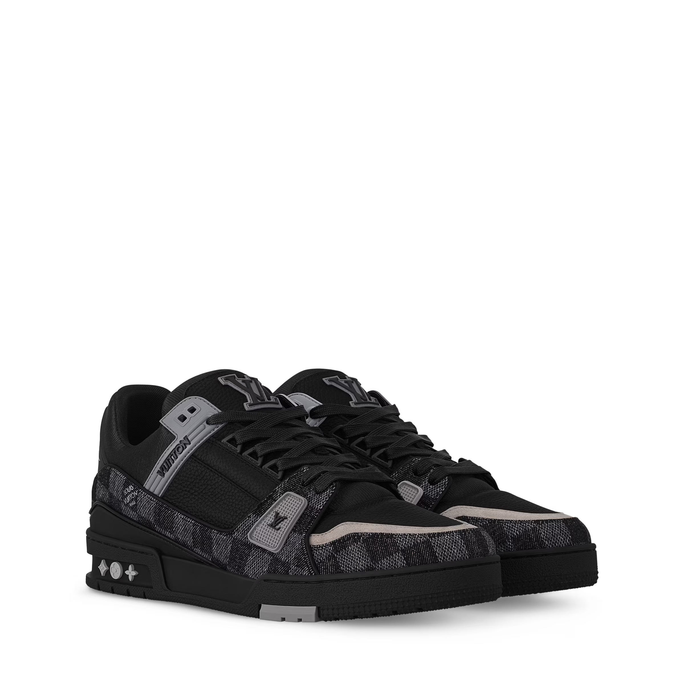 LV Trainer Sneaker Damier Denim Black