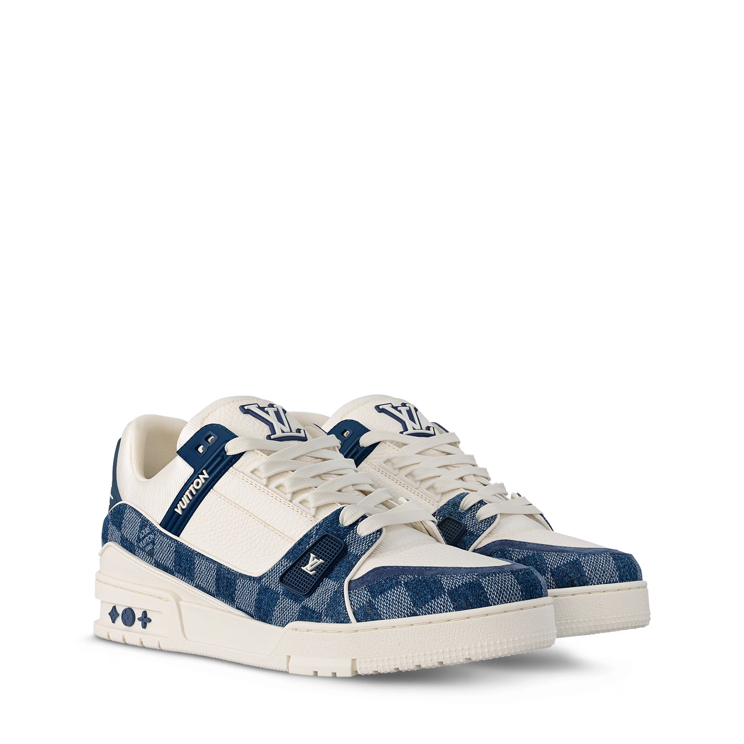 LV Trainer Sneaker Damier Denim Blue