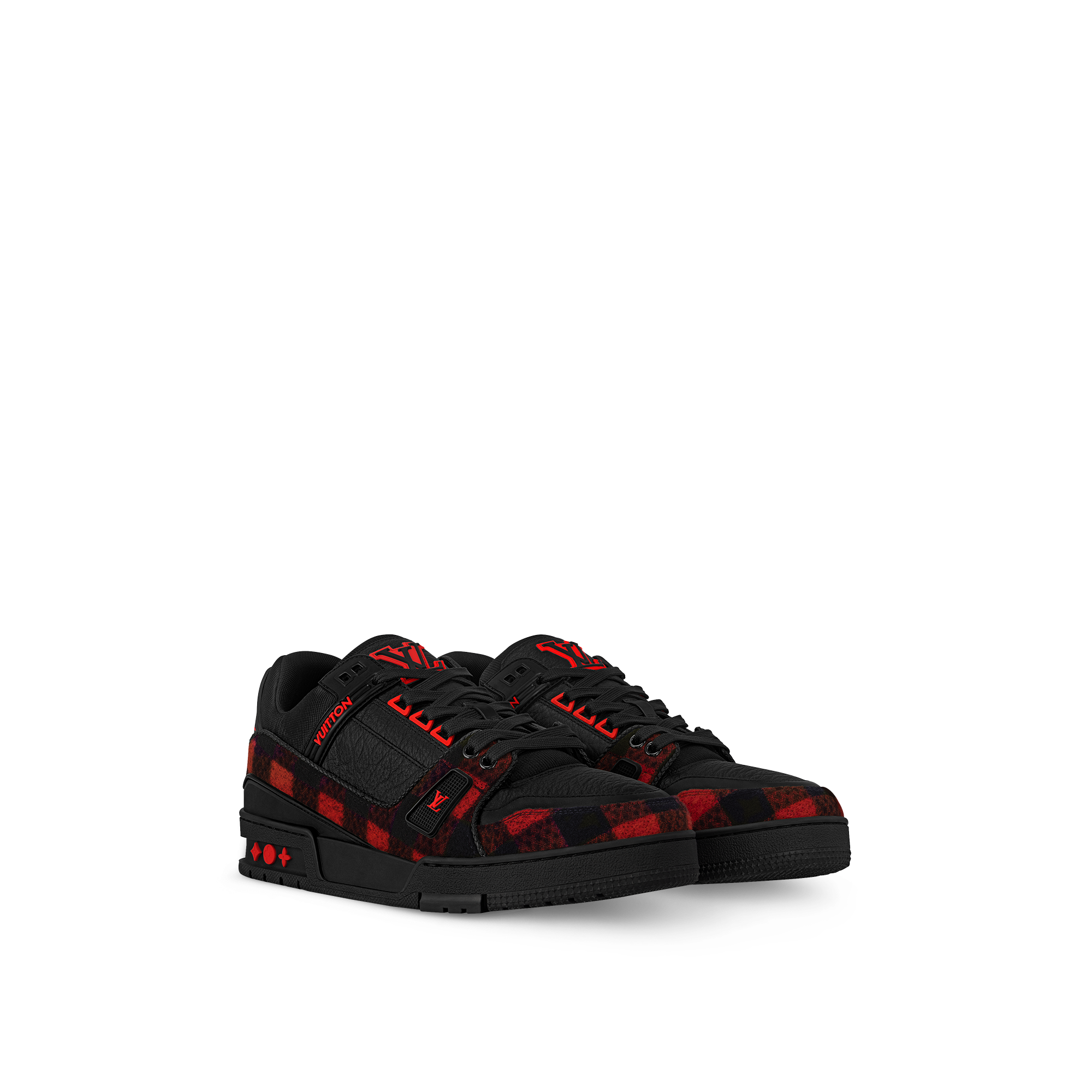 Louis Vuitton LV Trainer Black Red