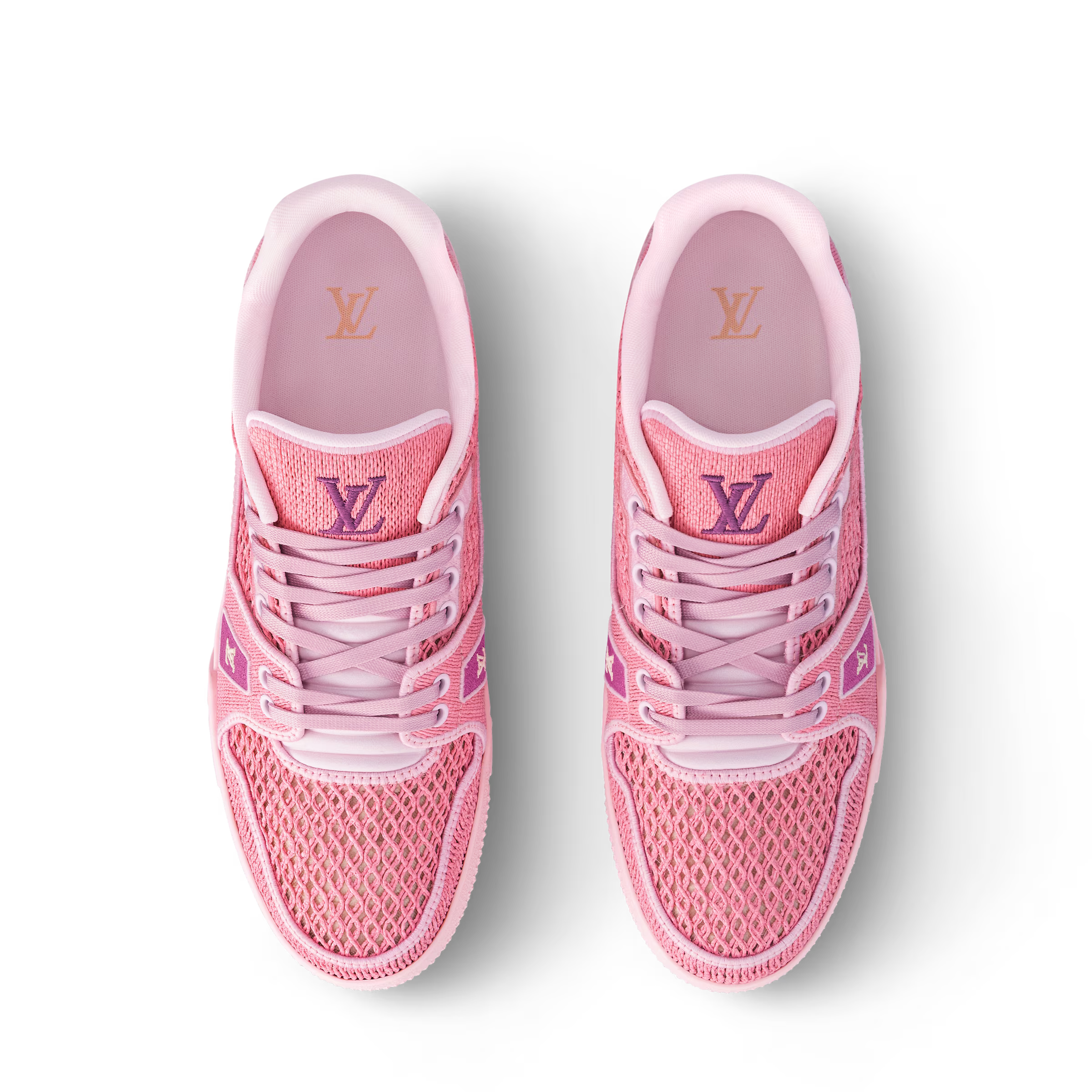 LV Trainer Sneaker Raffia Pink