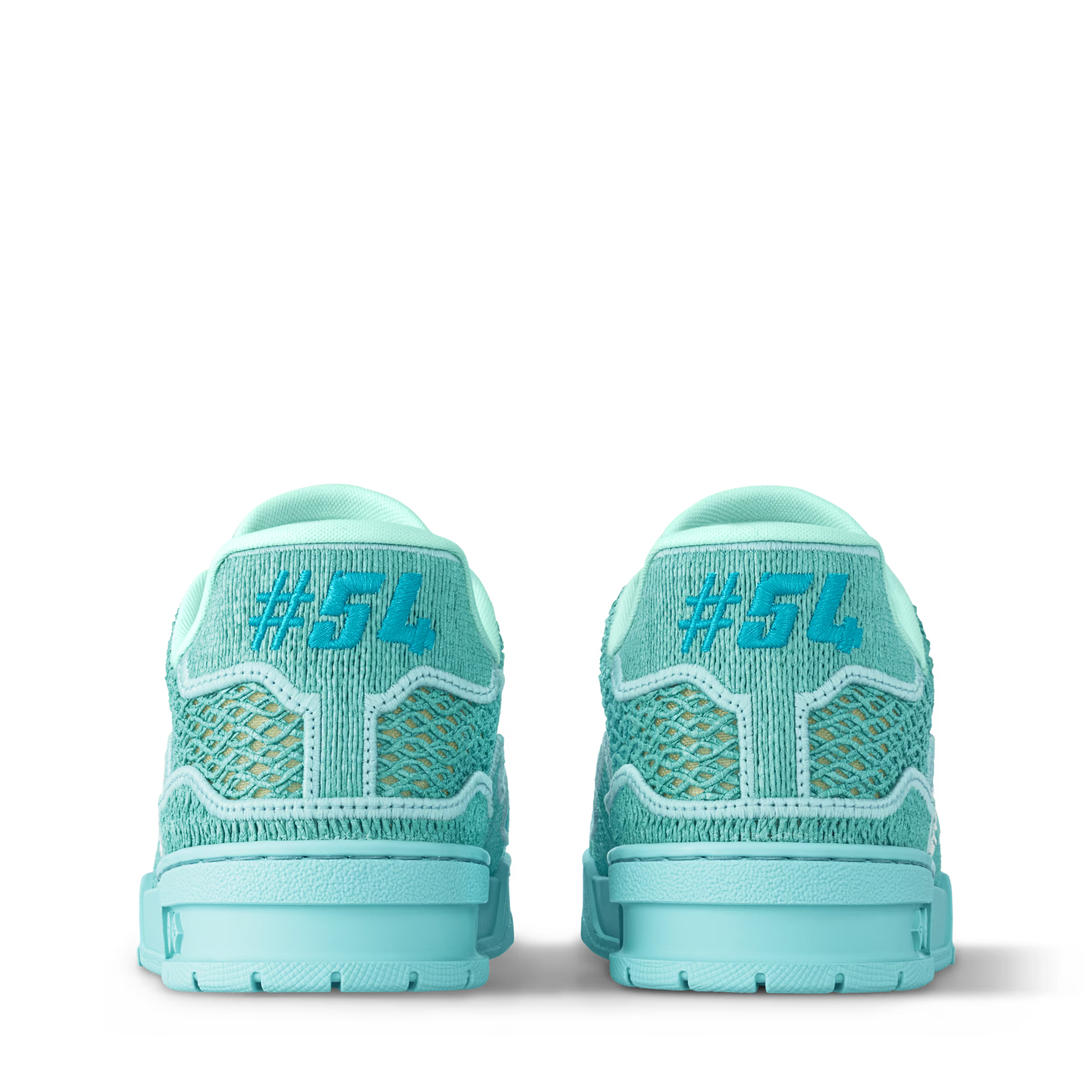 LV Trainer Sneaker Raffia Turquoise