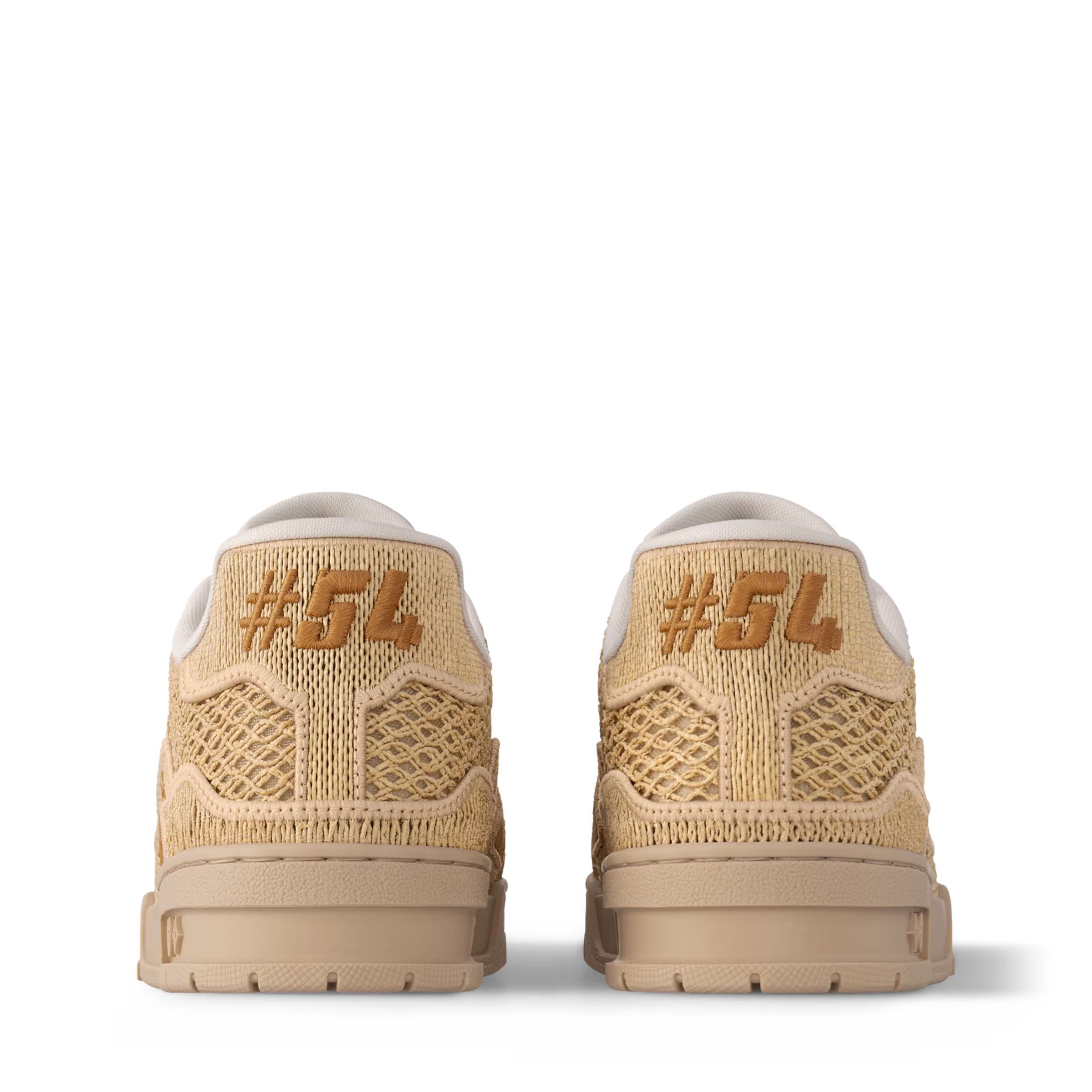 LV Trainer Sneaker Raffia Beige