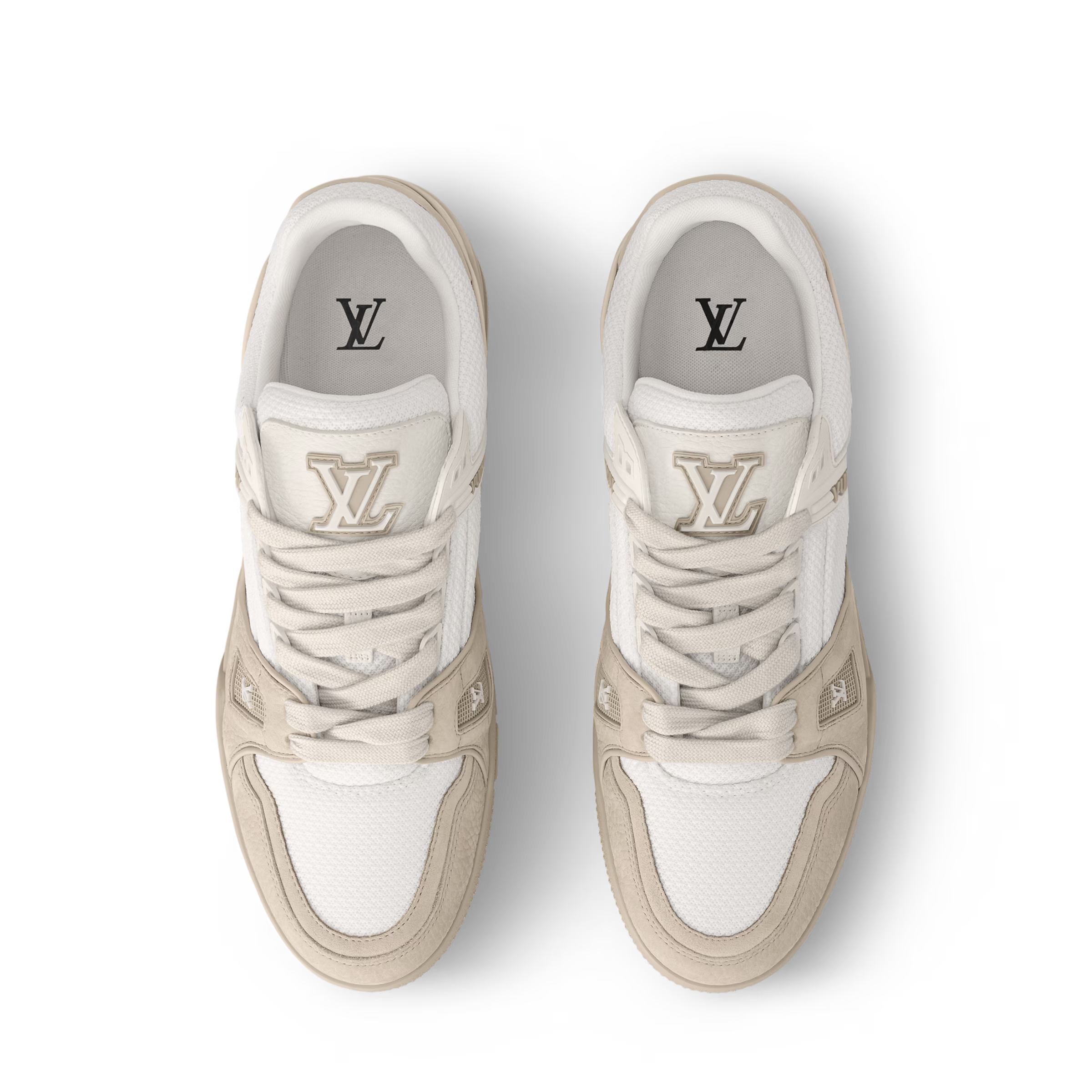 LV Trainer Sneaker Nubuck Beige