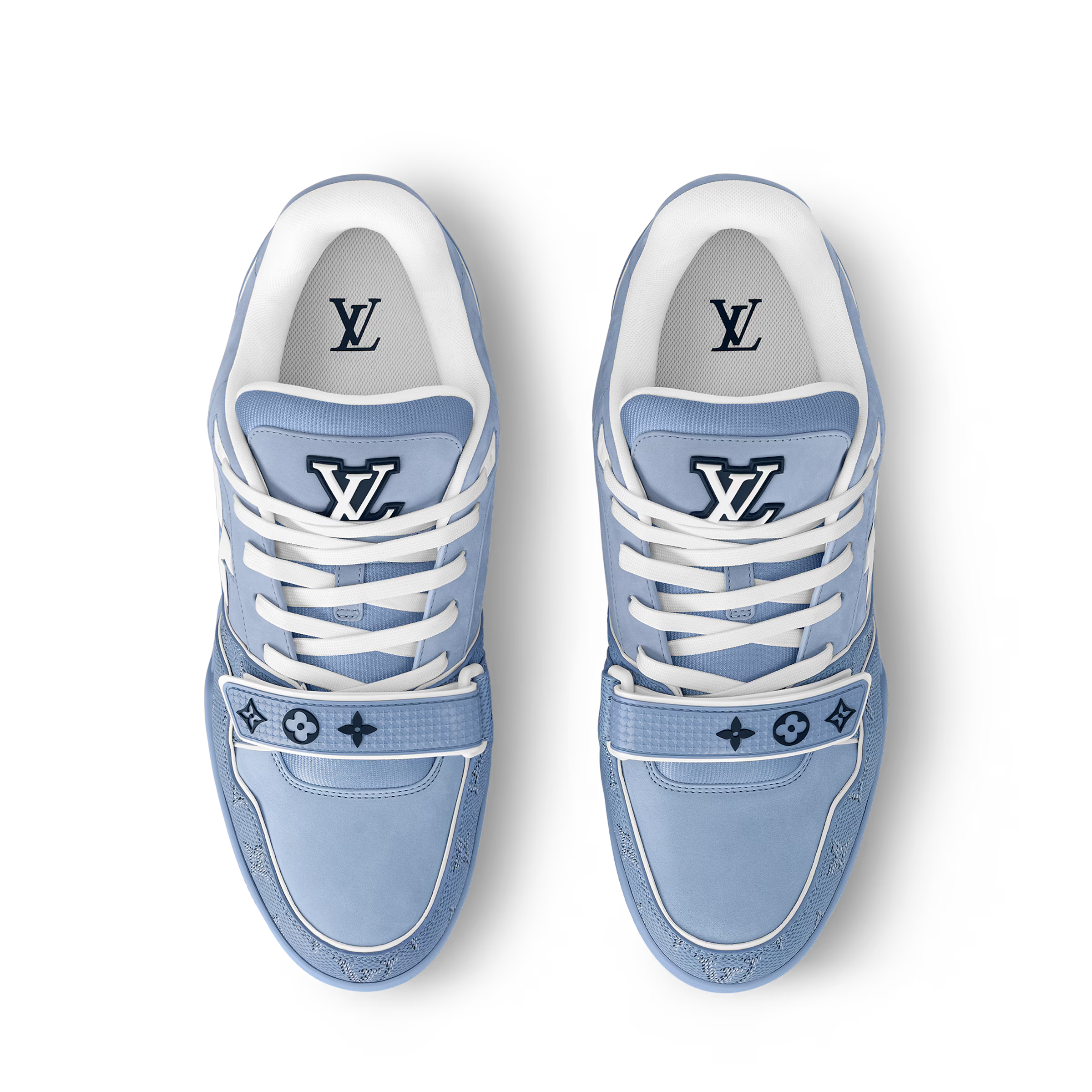 LV Trainer Sneaker Velcro Stap Blue