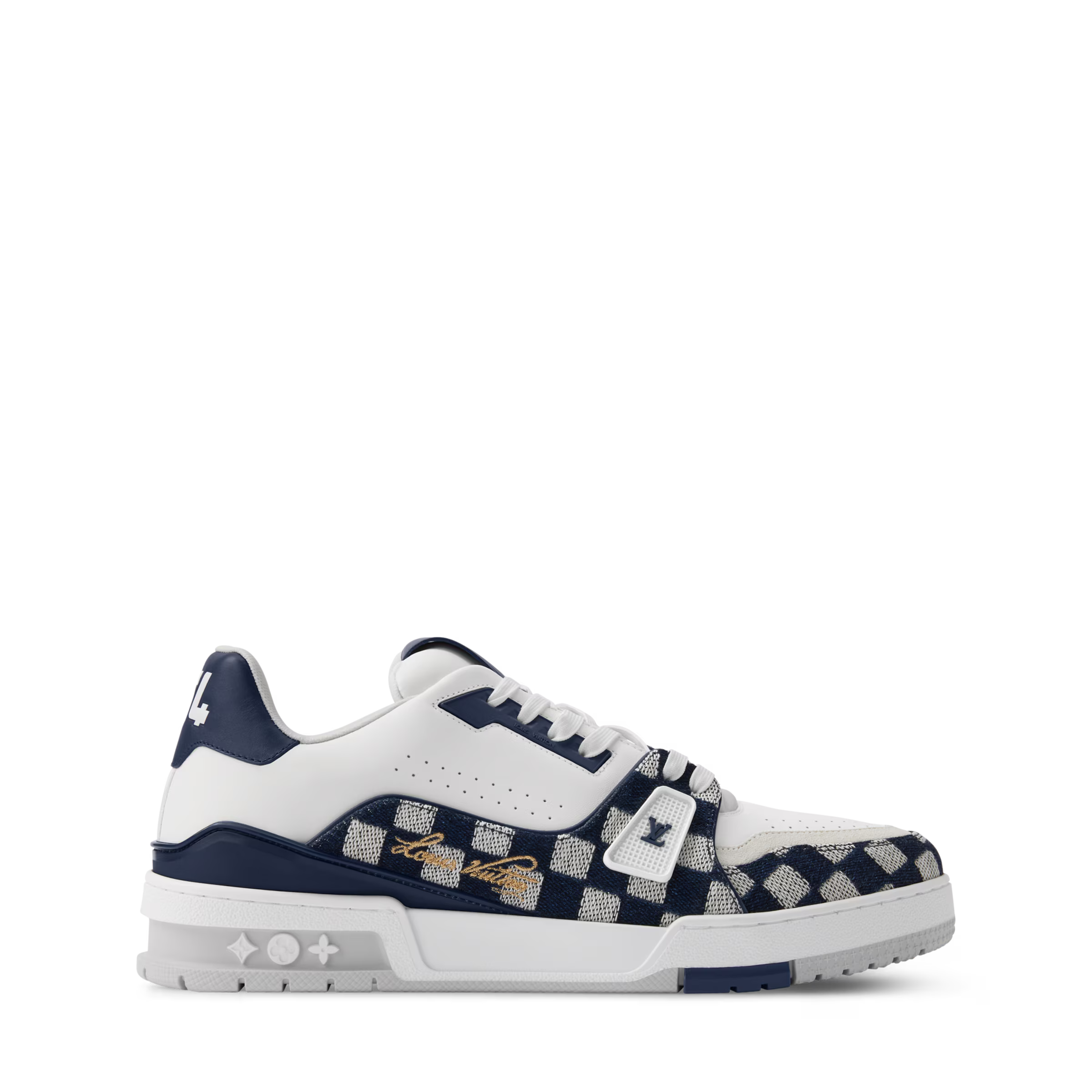 LV Trainer Sneaker Damier Denim White