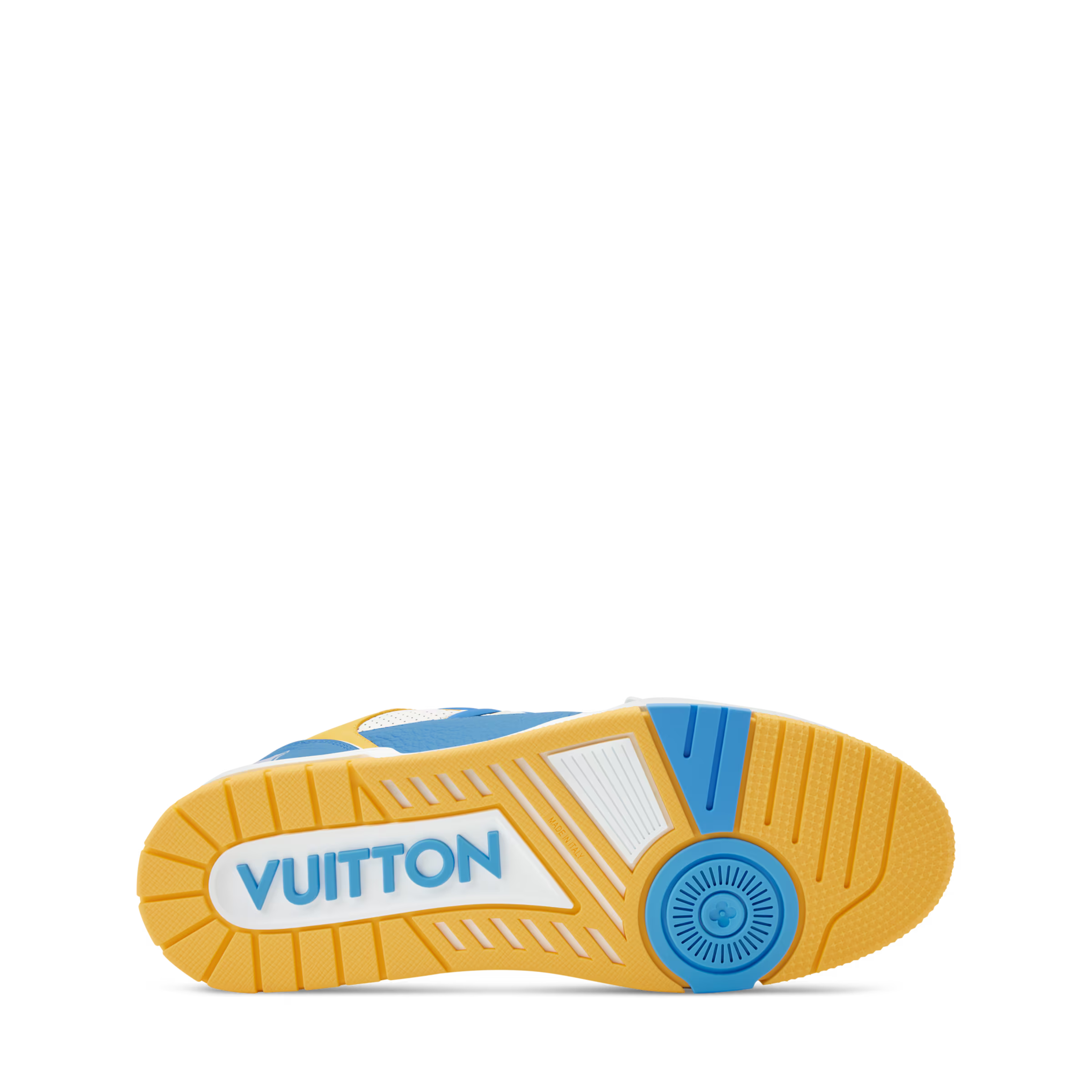 LV Trainer Sneaker Leather Velcro Stap Blue