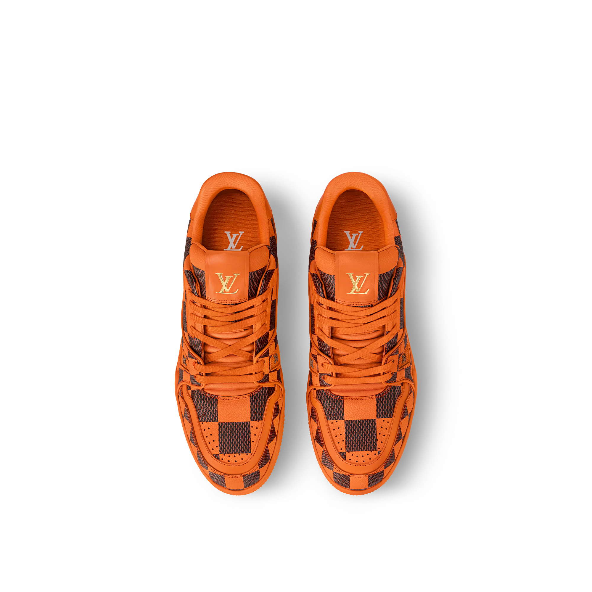 LV Trainer Sneaker Damier Pop Orange