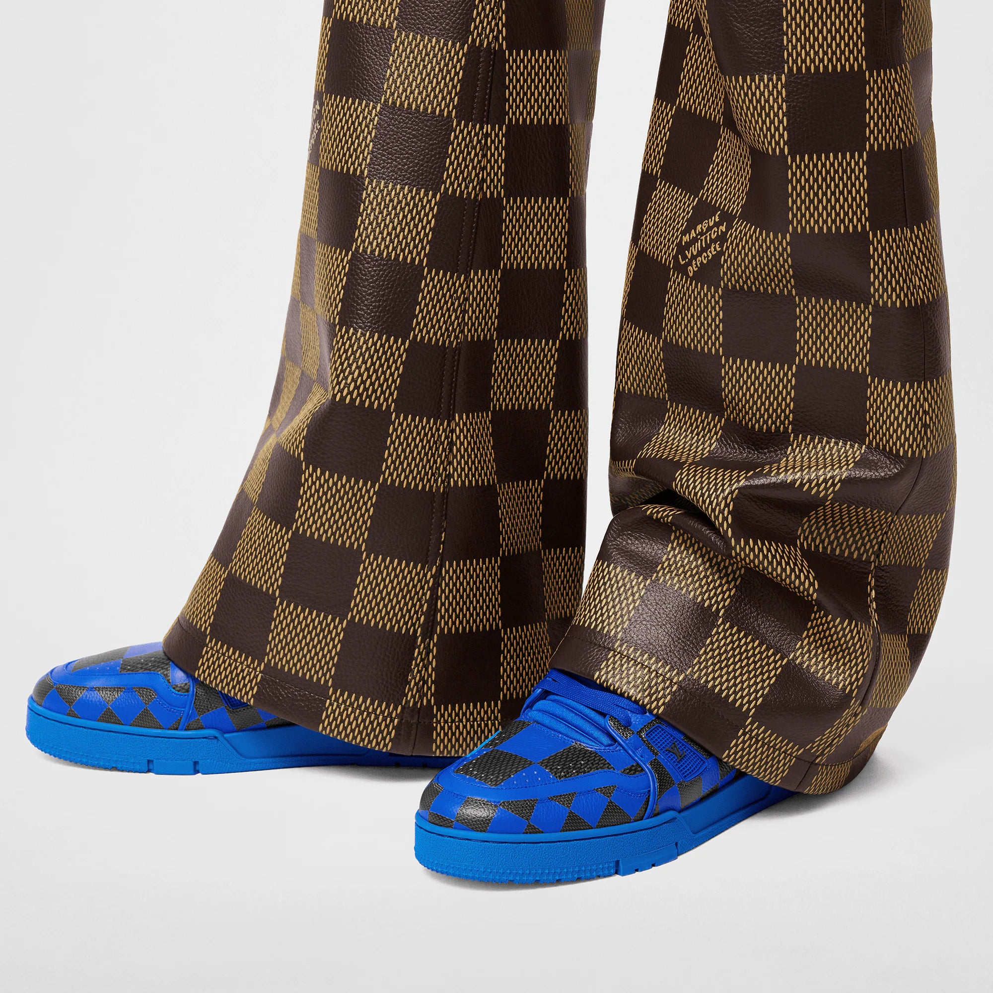 LV Trainer Sneaker Damier Pop Blue