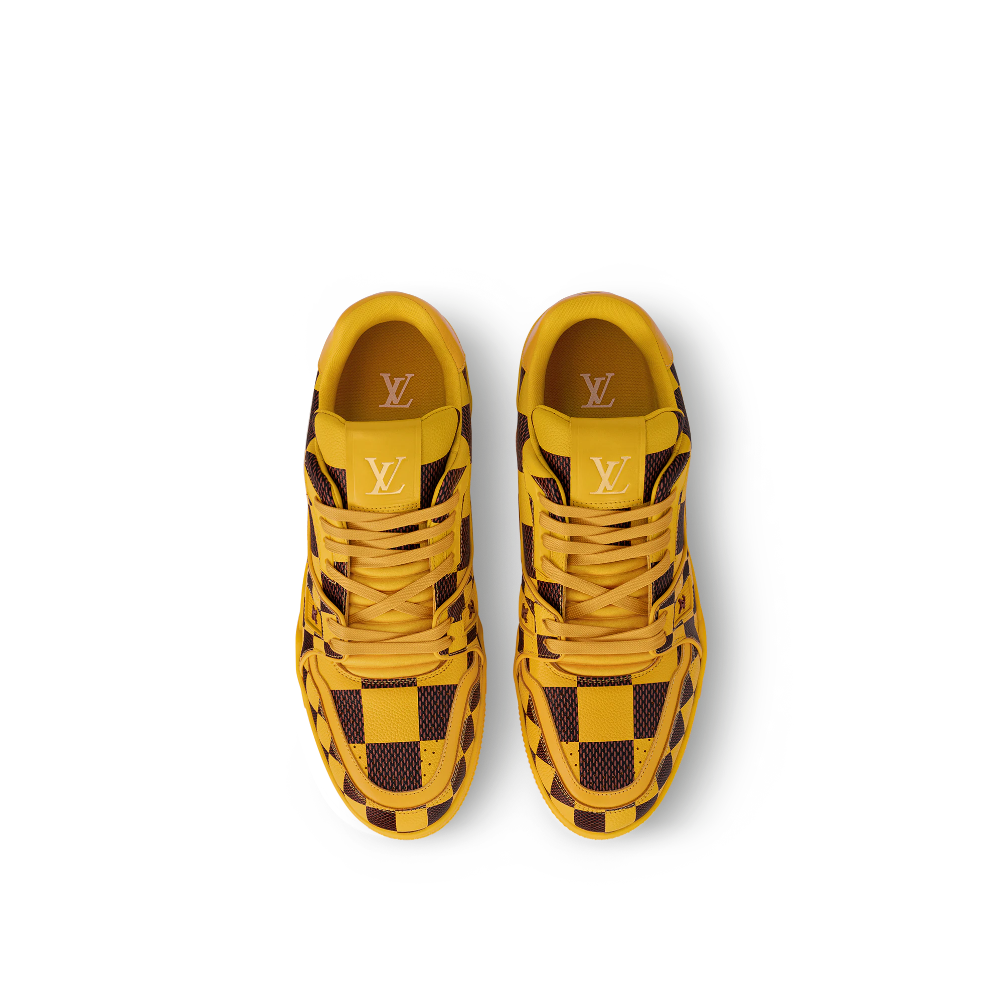 LV Trainer Sneaker Damier Pop Yellow