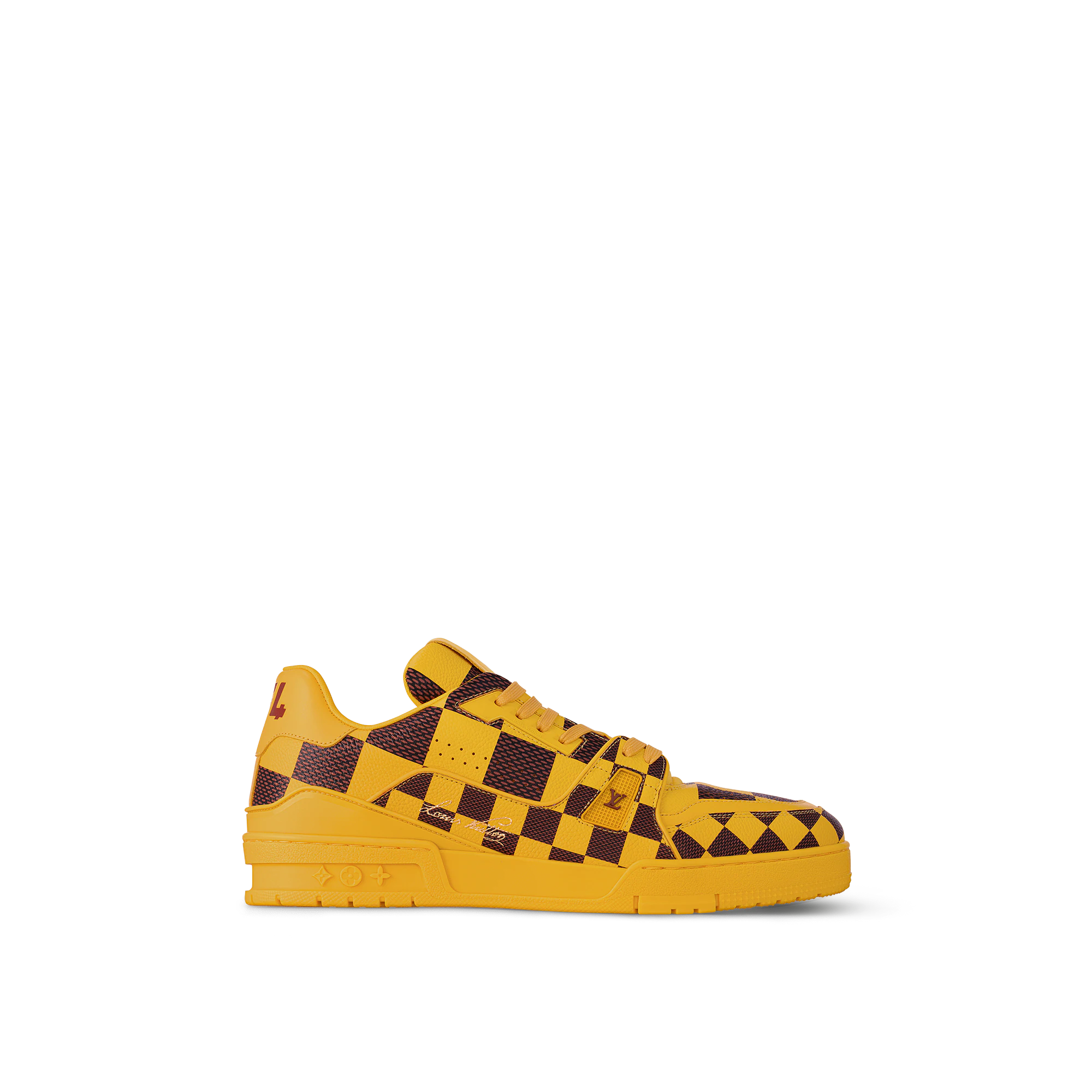 LV Trainer Sneaker Damier Pop Yellow