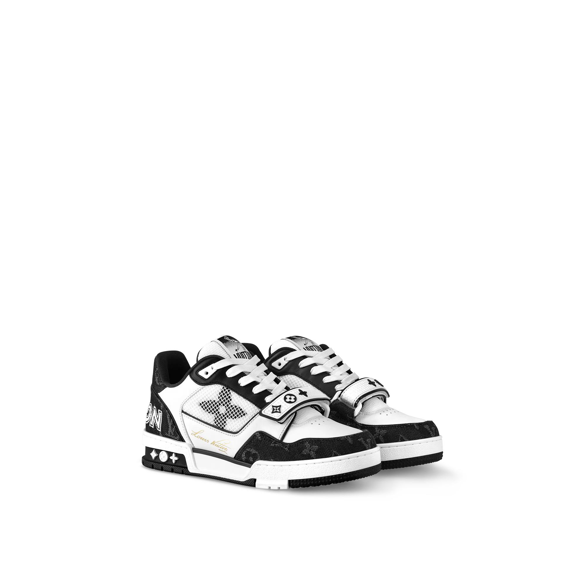 LV Trainer Sneaker Black/White Women's