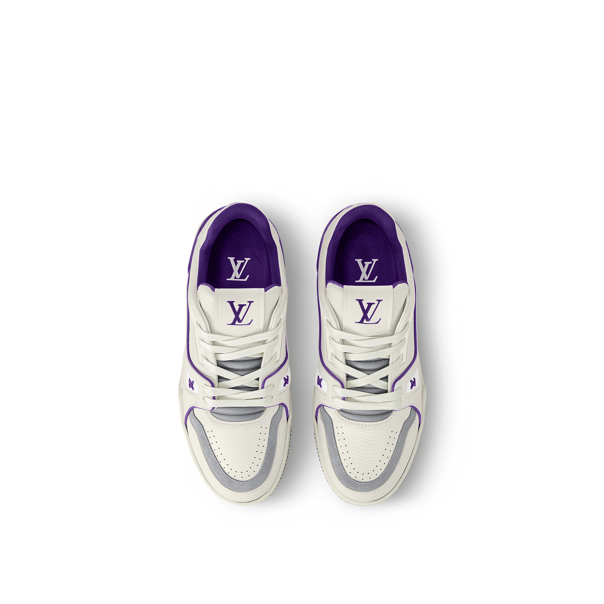 LV Trainer Sneaker White/Purple Women's