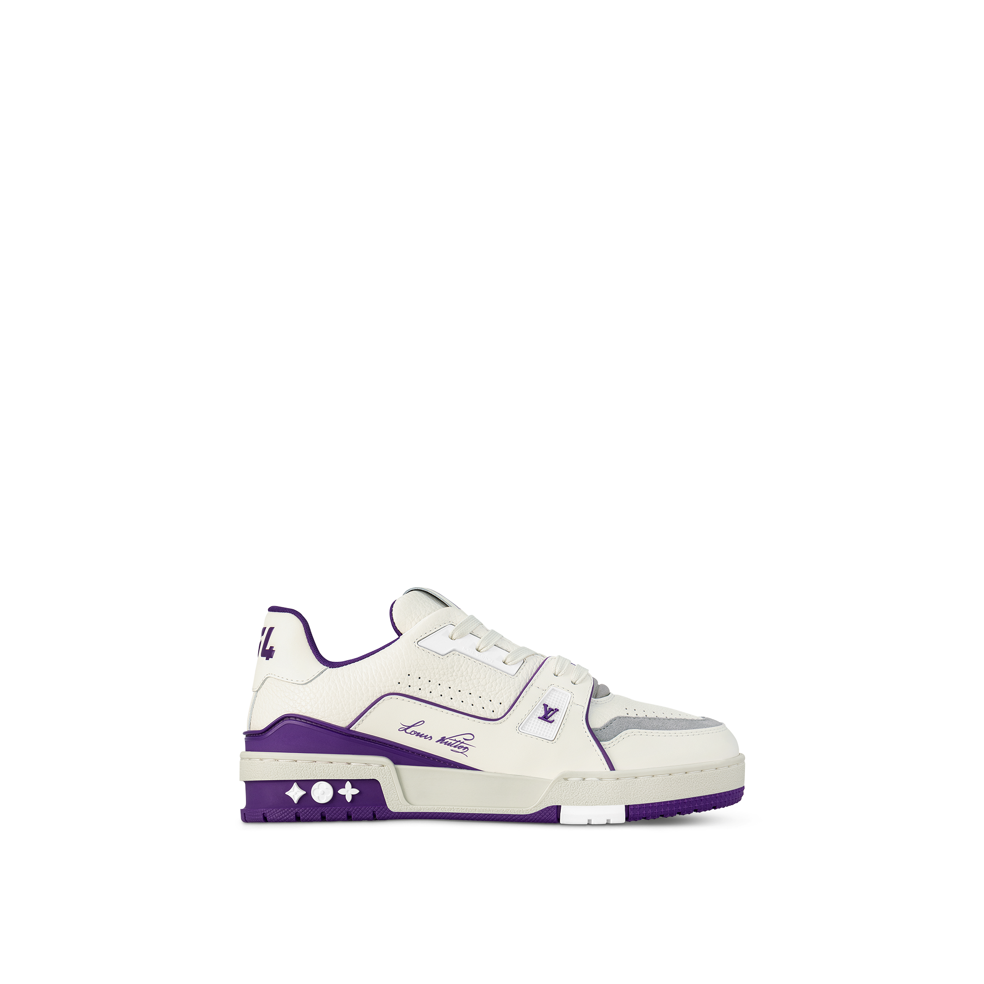 LV Trainer Sneaker White/Purple Women's