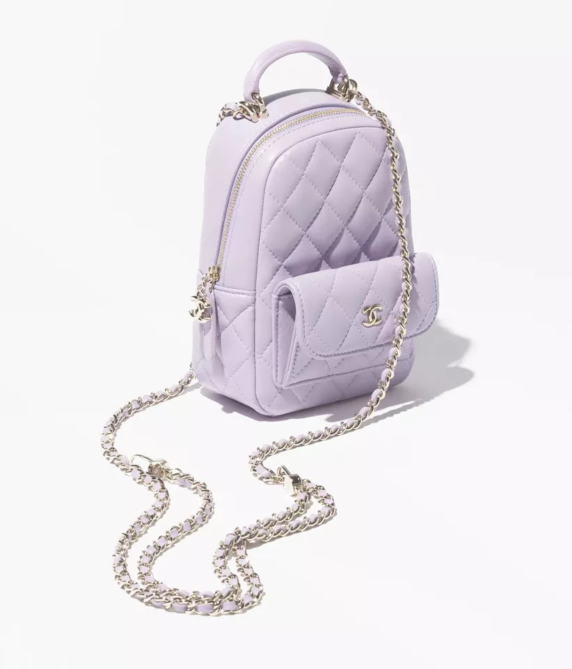 Chanel Mini Backpack Purple