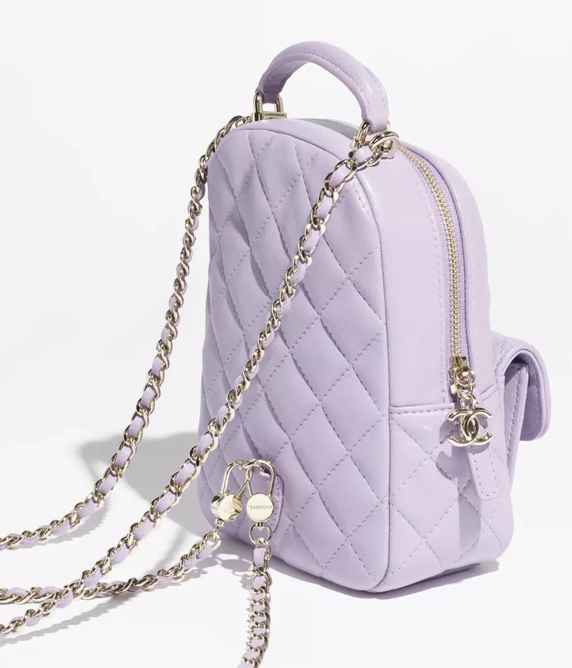 Chanel Mini Backpack Purple