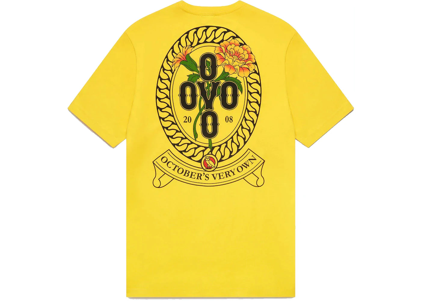 OVO Marigold Crest T-shirt Canary